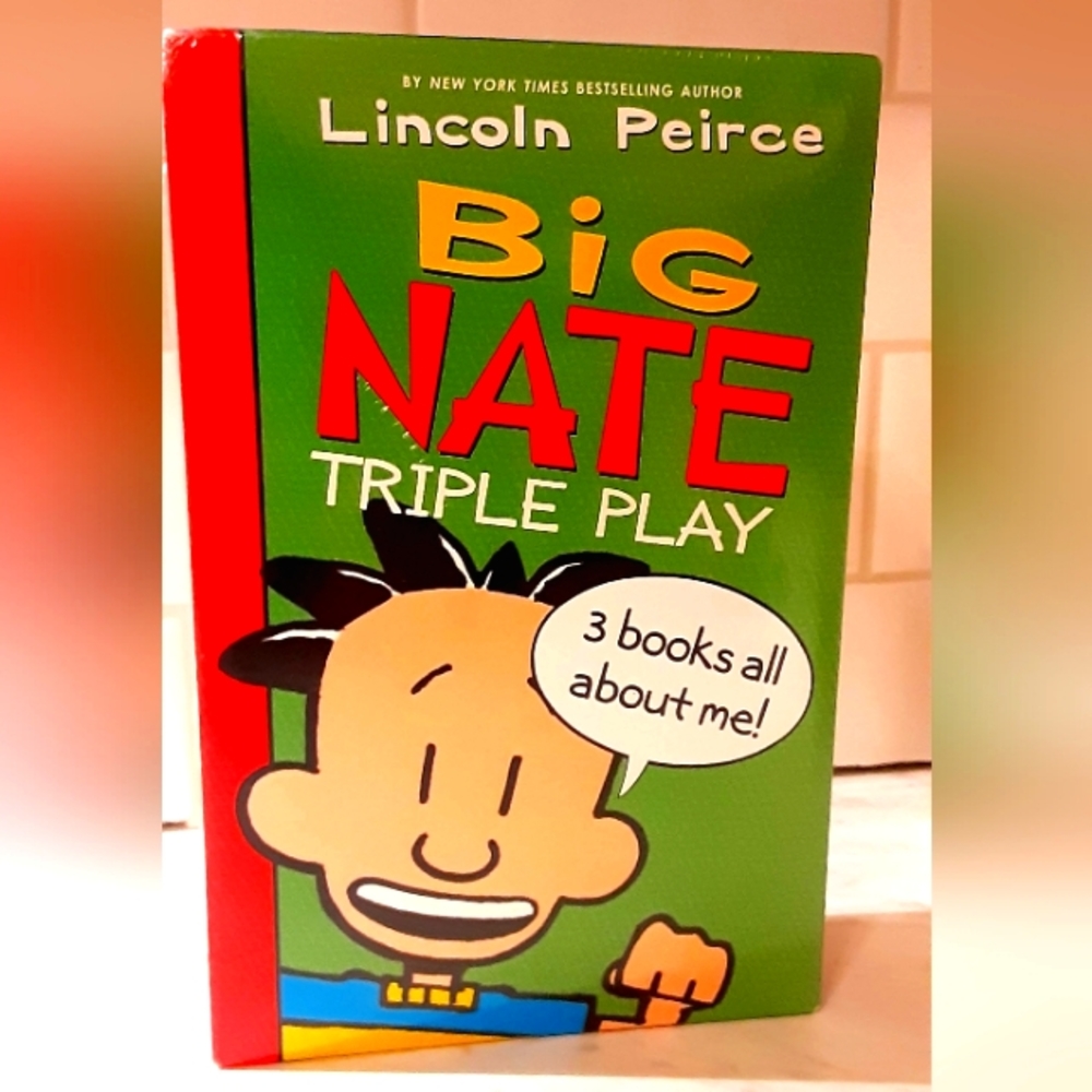 NEW Big Nate Triple Play 3 Book Box Set Children's Boys Girls Elementary Books